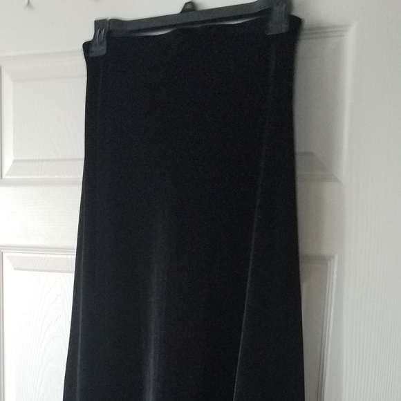 skirt black velvet, The Limited, maxi, size M - Picture 1 of 5